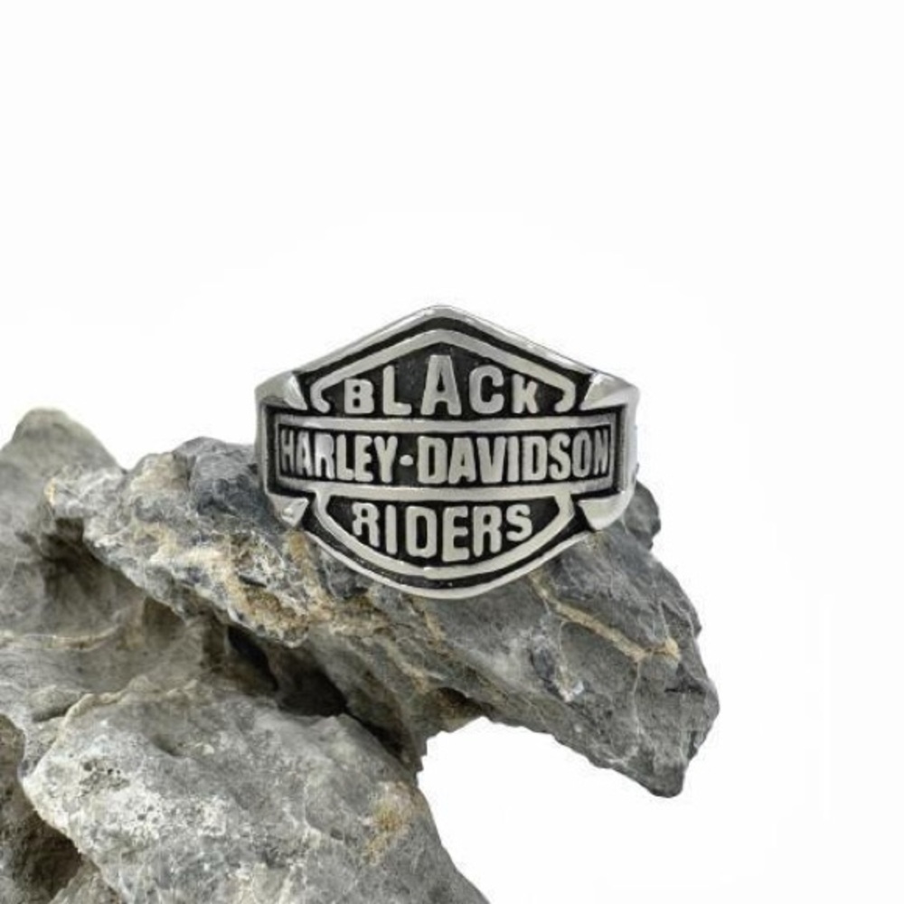Harley-Davidson Black and Silver Riders Ring